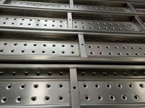 Factory Price Q235 Certified 2M Steel Galvanized Scaffolding Planks with Box Stiffener