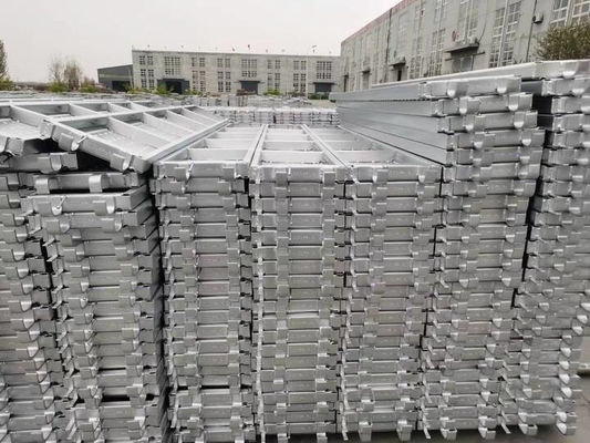 Factory Price Q235 Certified 2M Steel Galvanized Scaffolding Planks with Box Stiffener