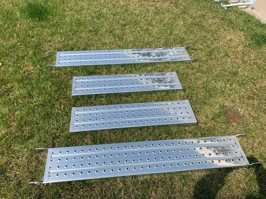 Customized Length Steel Galvanized Steel Scaffolding Plank With Pre Galvanized Surface