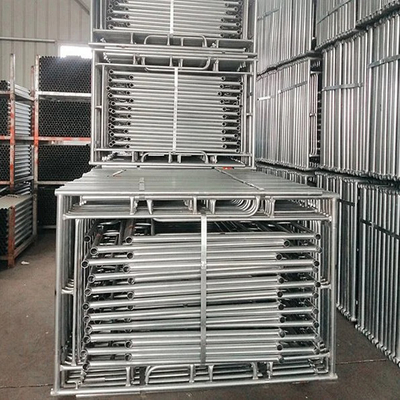 Blue Metal Construction Materials High Flexibility Mason Step Frame Scaffolding Staging for Indoor/Outdoor Construction