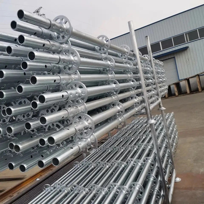 Construction Multi Pole Wedge Lock Scaffolding System Ringlock Standard with Spigot