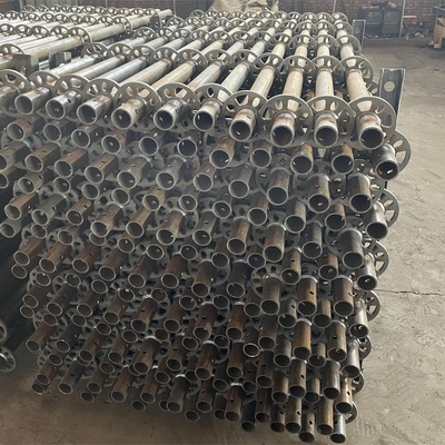 Diameter 48.3mm 3m 6 Ring Scaffolding System Vertical Post Ringlock Standard with Coupling