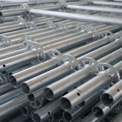 Diameter 48.3mm 3m 6 Ring Scaffolding System Vertical Post Ringlock Standard with Coupling