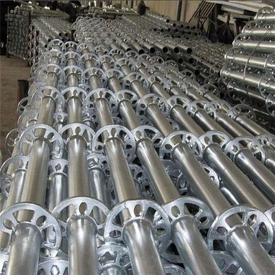 Q235 Q355 Steel Full-length Ringlock Standard Rosette Design For All-round Scaffolding Systems