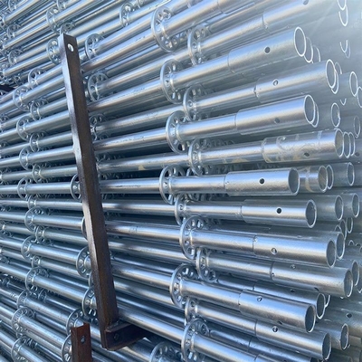 Q235 Q355 Steel Full-length Ringlock Standard Rosette Design For All-round Scaffolding Systems