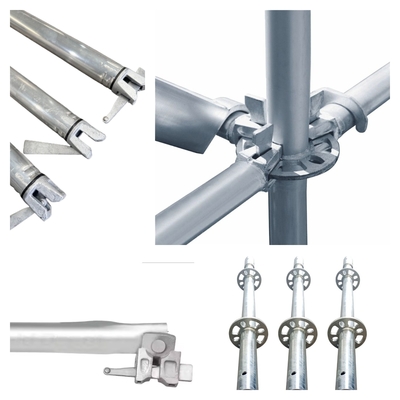 Multidirectional 3M High Wedge Lock Galvanized Steel All Round Ring System Scaffolding