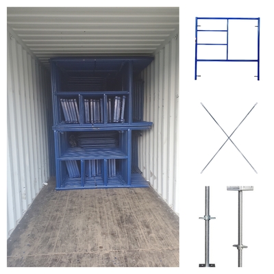 Fabricated Mobile Scaffolding Tower Staging Powder Coated Certified Mason Frame