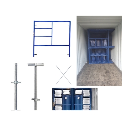 Fixed Modular Scaffolding American Style Powder Coated Mason Frame with Base Jack