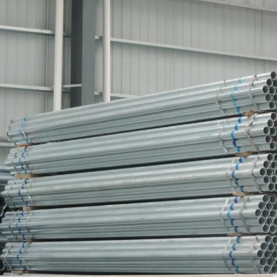 Hot Dipped Galvanized Iron Round Pipe / Galvanized Erw Steel Tubes