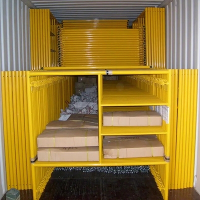 Fixed Modular Scaffolding American Style Powder Coated Mason Frame with Base Jack