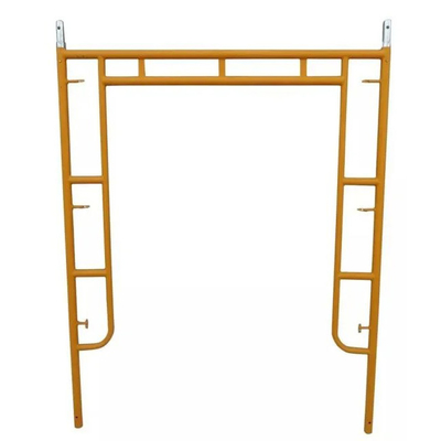 Indoor/Outdoor Steel Walk Through Frame Scaffolding with Powder Coated Finish and Yellow Q355 Steel